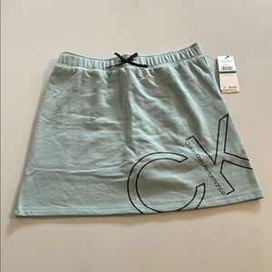 Calvin Klein Performance Green Mini Skirt A-Line Casual